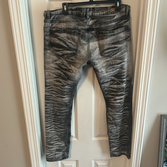 Evolution in Design Men Jeans Grey/Black Jeans Size 36/32 - Picture 2 of 7